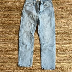 Madewell The Perfect Vintage Jean Size 27. Light wash